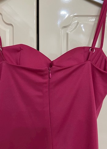 Tiffany tomato marka Drapeli Straplez Kadın Abiye Elbise - Görsel 6