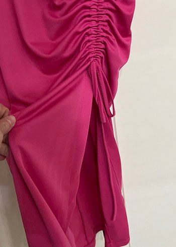 Tiffany tomato marka Drapeli Straplez Kadın Abiye Elbise - Görsel 4