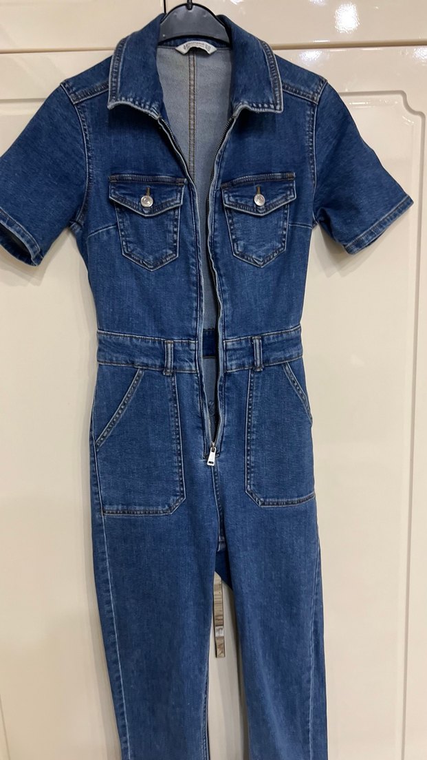 Stradivarius markaKadın  Denim Tulum - Görsel 5