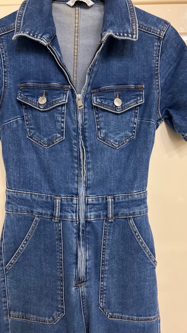 Stradivarius markaKadın  Denim Tulum - Görsel 3