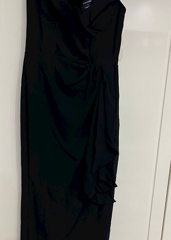 Zeynep tosun tasarımı Straplez Uzun Drapeli Kadın Abiye Elbise - Görsel 2