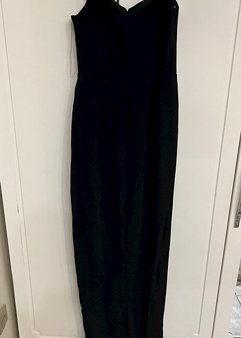 Zeynep tosun tasarımı Straplez Uzun Drapeli Kadın Abiye Elbise - Görsel 7