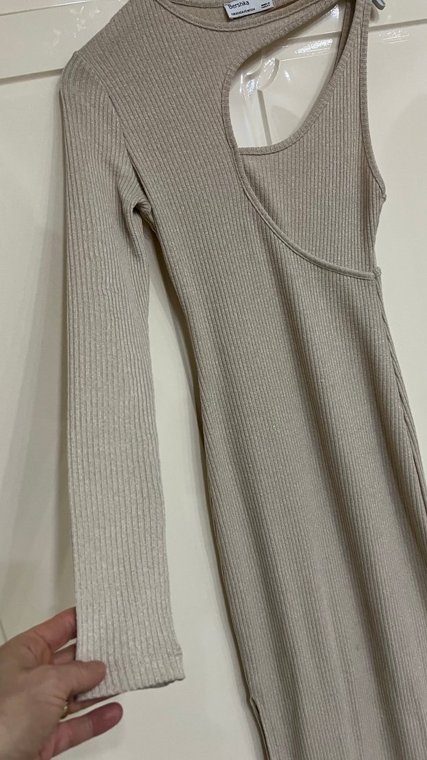 Bershka marka triko elbise - Görsel 4