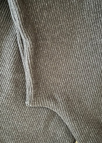 Zara markaGri Kadın Rahat Kesim triko Pantolon - Görsel 5