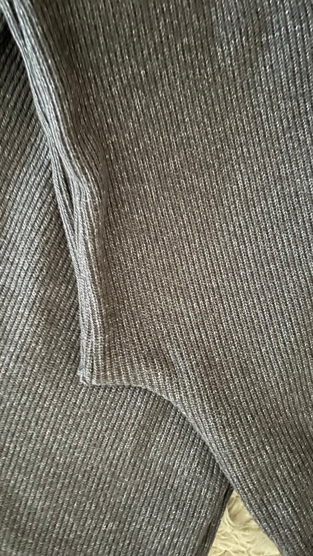 Zara markaGri Kadın Rahat Kesim triko Pantolon - Görsel 5