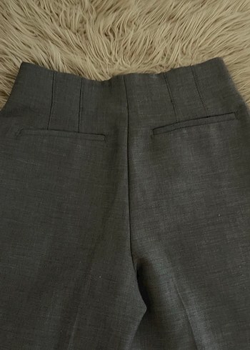 H&M marka Kadın Gri Kumaş Ofis Pantolonu - Görsel 6