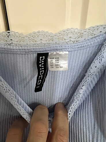 34 Beden mavi Renk H&M marka mini elbise