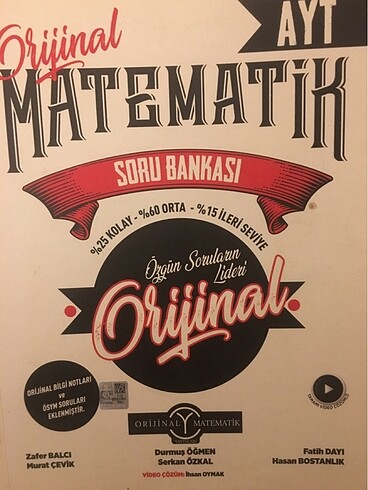 ORİJİNAL AYT MATEMATİK SORU BANKASI