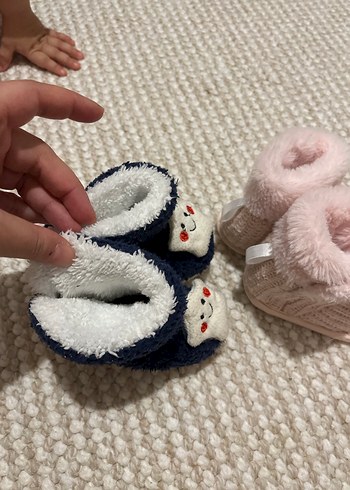 Kız Çocuk Örgü Sıcak Ev Terlikleri - Görsel 5