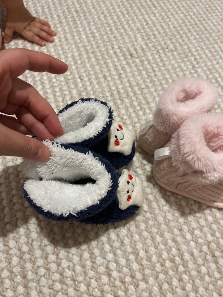 Kız Çocuk Örgü Sıcak Ev Terlikleri - Görsel 5