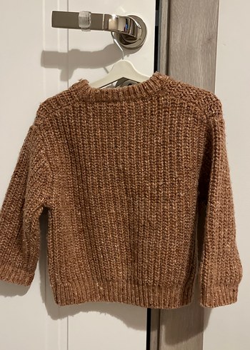 Örgü Kahverengi çocuk Kazak - Görsel 4