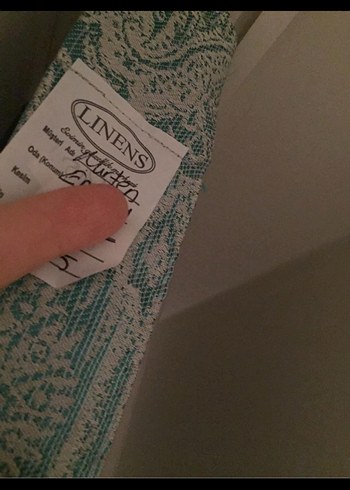 Modern Klasik Mavi Batik Desenli Perde - Görsel 4