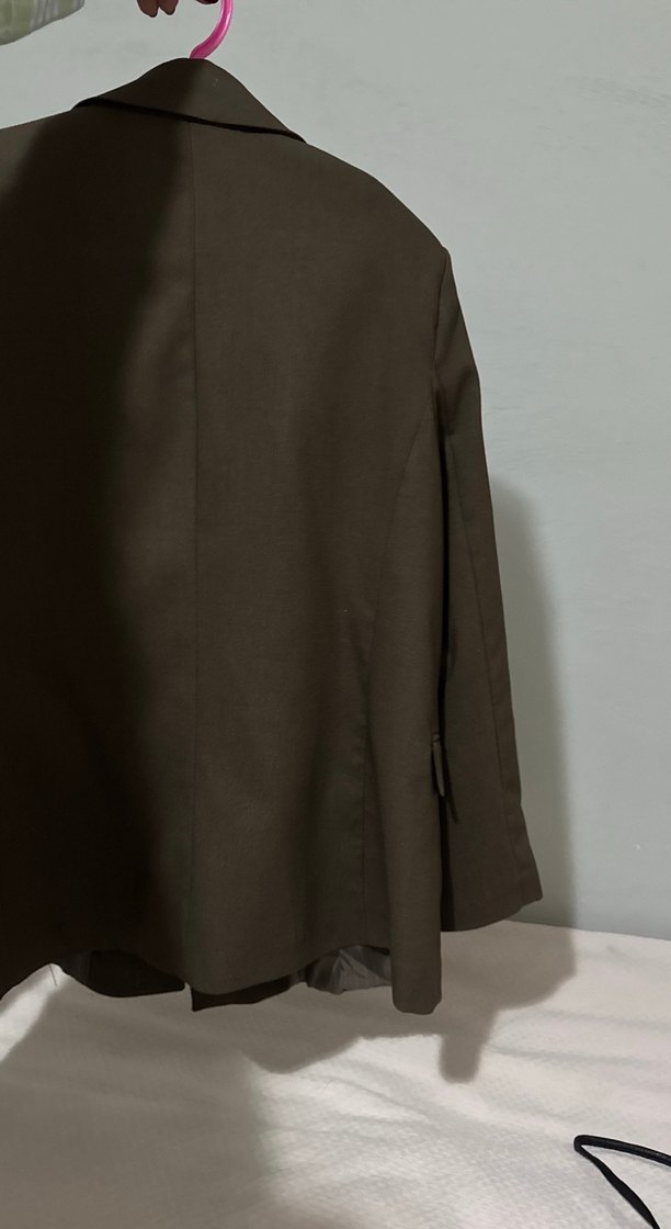 Kahverengi Kadın Ofis Blazeri - Görsel 2