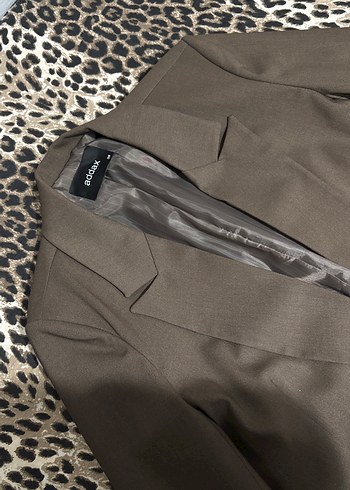 Addax Sik Ve Minimalist Koyu Kahverengi Blazer Ceket
