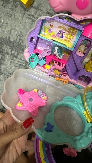  Beden Renk Polly pocket unicorn gökkuşağı salonu