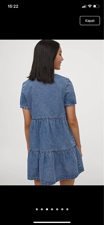 s Beden H&M denim elbise