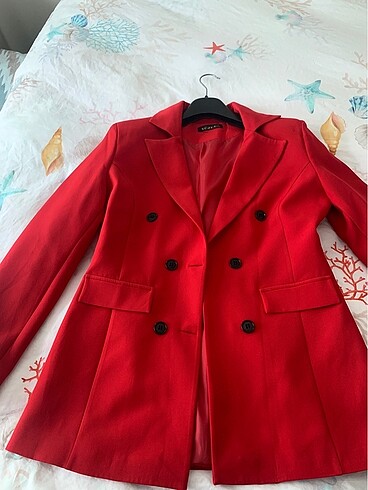 Kırmızı Blazer ceket