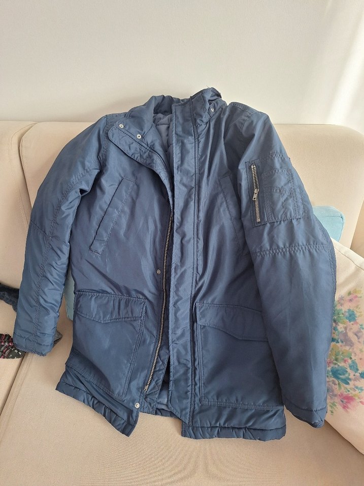 lacivert Kadın& erkek  Kışlık Mont - Görsel 2