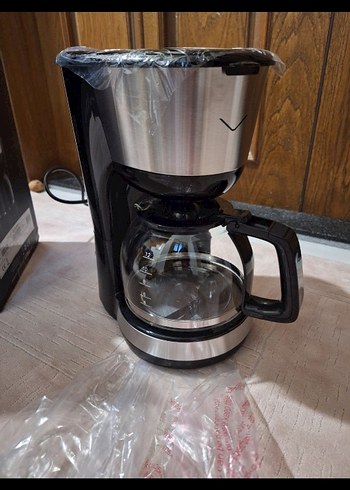 Siyah-Gri Cam Hazneli filtre Kahve Makinesi - Görsel 2