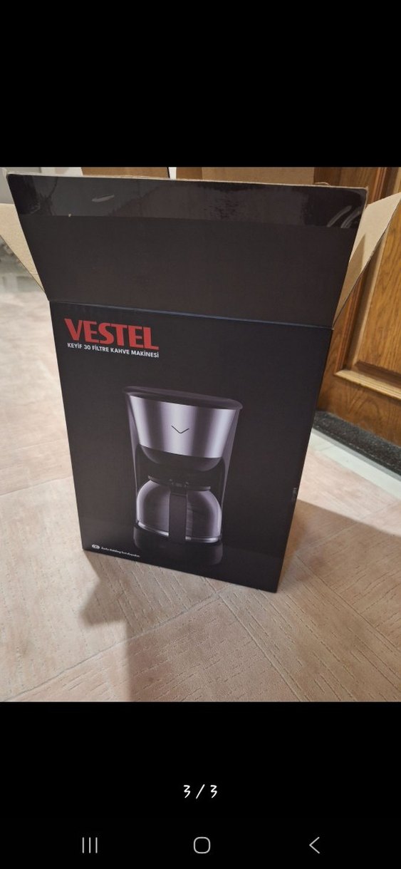 Siyah-Gri Cam Hazneli filtre Kahve Makinesi - Görsel 3