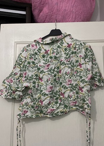 Çiçek Desenli Bohem Kız Bluzu - Görsel 3