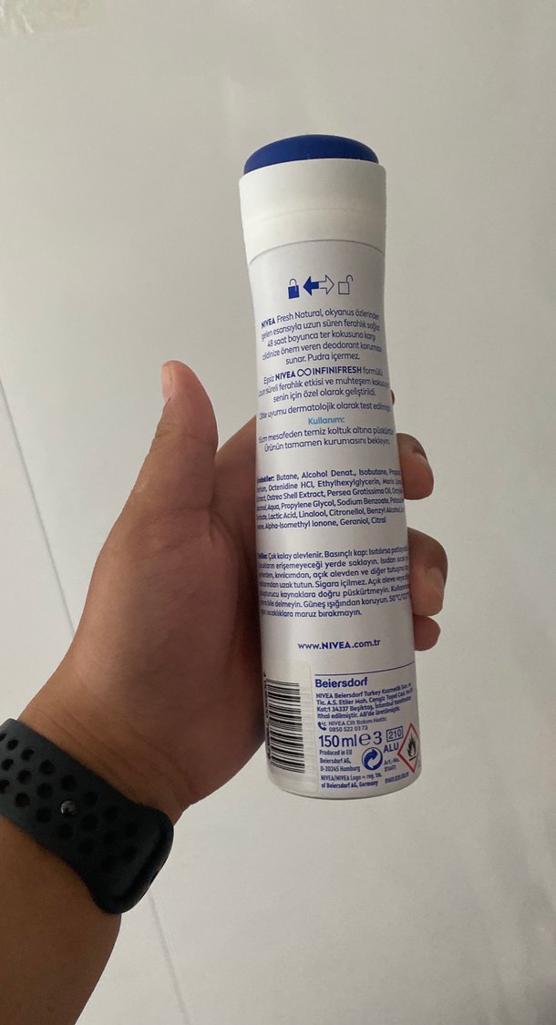 Nivea Fresh Natural Kadın Deodorant 150ml - Görsel 2