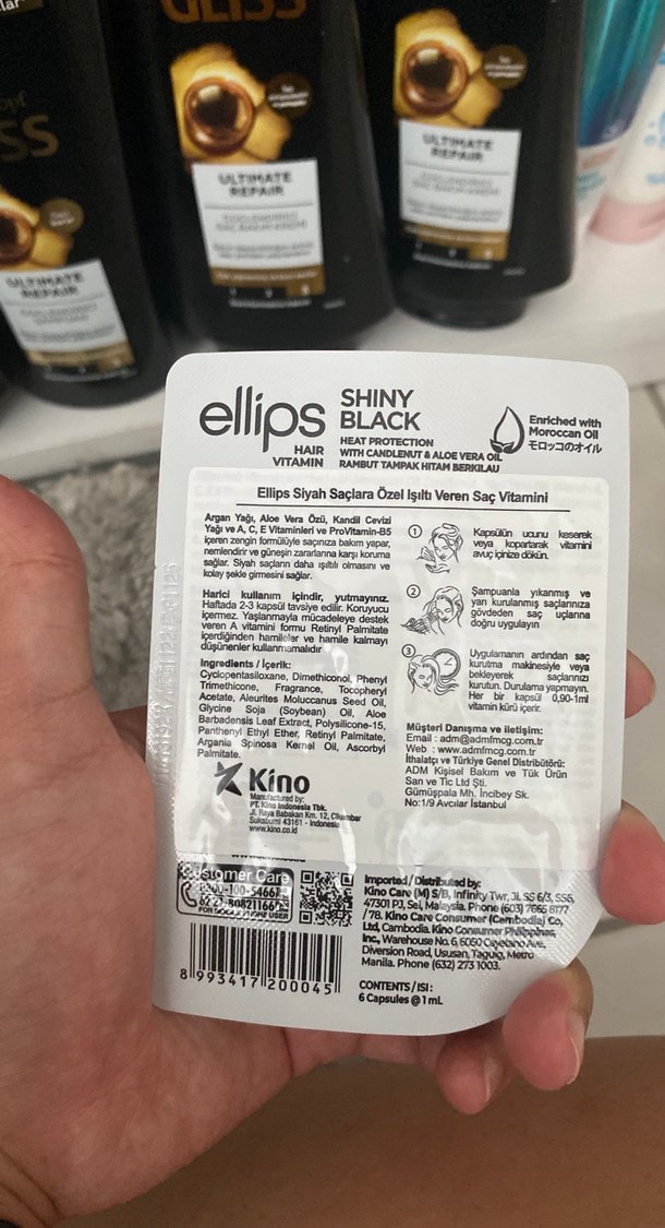 Ellips Saç Vitamin Kapsülleri - Parlak Siyah - Görsel 2