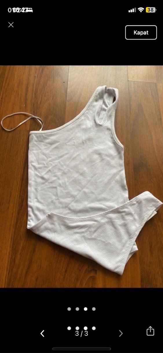 Gri Tek Omuzlu Kadın Mayo - Görsel 2