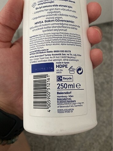  Beden Nivea Q10 sıkılaştırıcı vücut losyonu