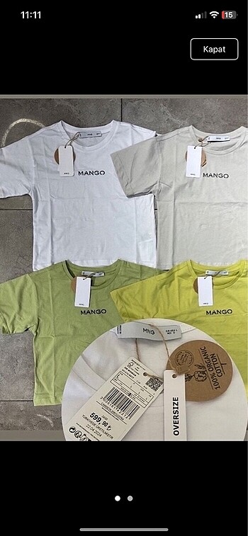 Mango Orjinal Etiketli Crop Tshirt Beyaz S-m-l bedenleri mevcutt