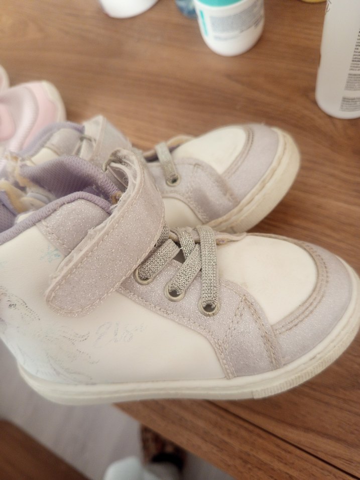 Kız Çocuk Pembe Cırt Cırtlı Spor Ayakkabı - Görsel 2