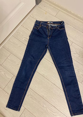 Koyu Mavi Kadın Denim Pantolon - Görsel 6