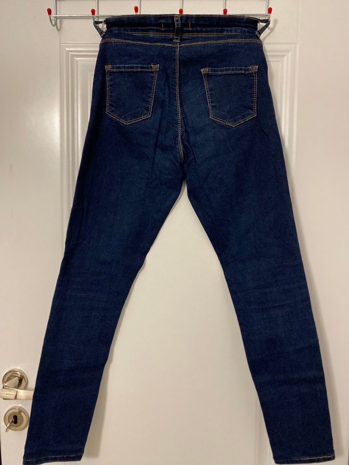 Koyu Mavi Kadın Denim Pantolon - Görsel 5