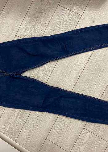 Parlak Mavi Kadın Skinny Jeans - Görsel 4