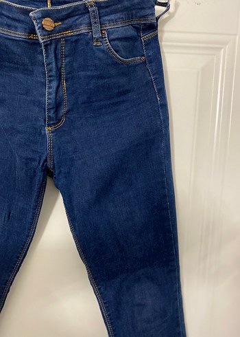 Parlak Mavi Kadın Skinny Jeans - Görsel 2