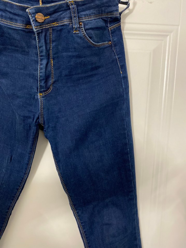 Parlak Mavi Kadın Skinny Jeans - Görsel 2