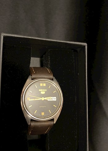 Klasik Seiko Erkek Saati Kahverengi - Görsel 2