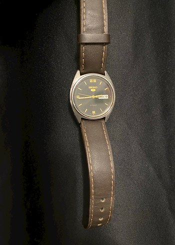 Klasik Seiko Erkek Saati Kahverengi - Görsel 3