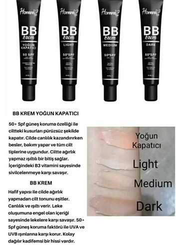 Homm bitkisel bb kremi 50+ faktörlü