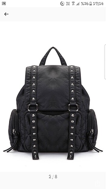 Mavi marka siyah sırt çantası