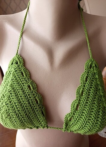 Diğer El örgüsü koton bikini üst