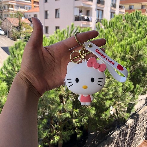 Diğer Hello kitty silikon mini cüzdan anahtarlık