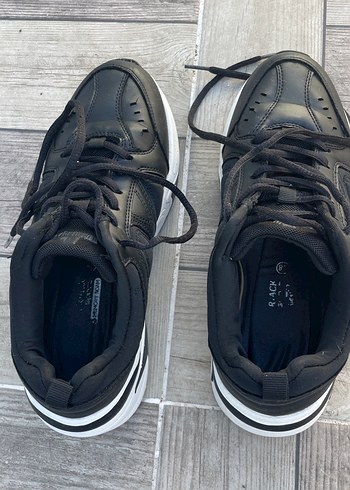 38 Beden gri Renk Gri Kadın Spor Stiletto Topuklu Sneakers