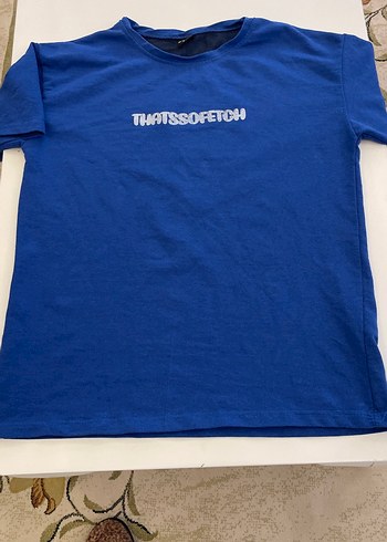 Mavi Baskılı Kısa Kollu Hamile Tişört - Görsel 4