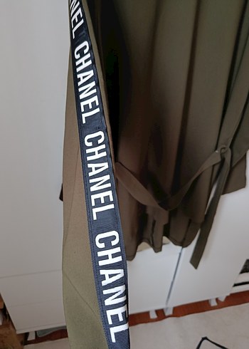 Kadın haki Midi Tunik, Uzun Kollu, Kuşaklı - Görsel 3