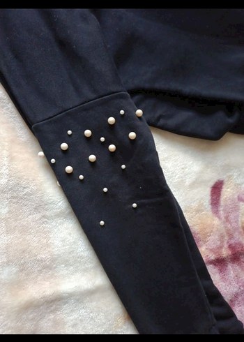 Siyah Payetli Sweatshirt - Görsel 4