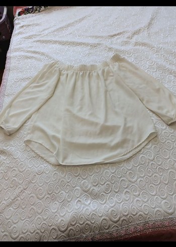 Dantel Detaylı Beyaz Bohem Bluz - Görsel 2