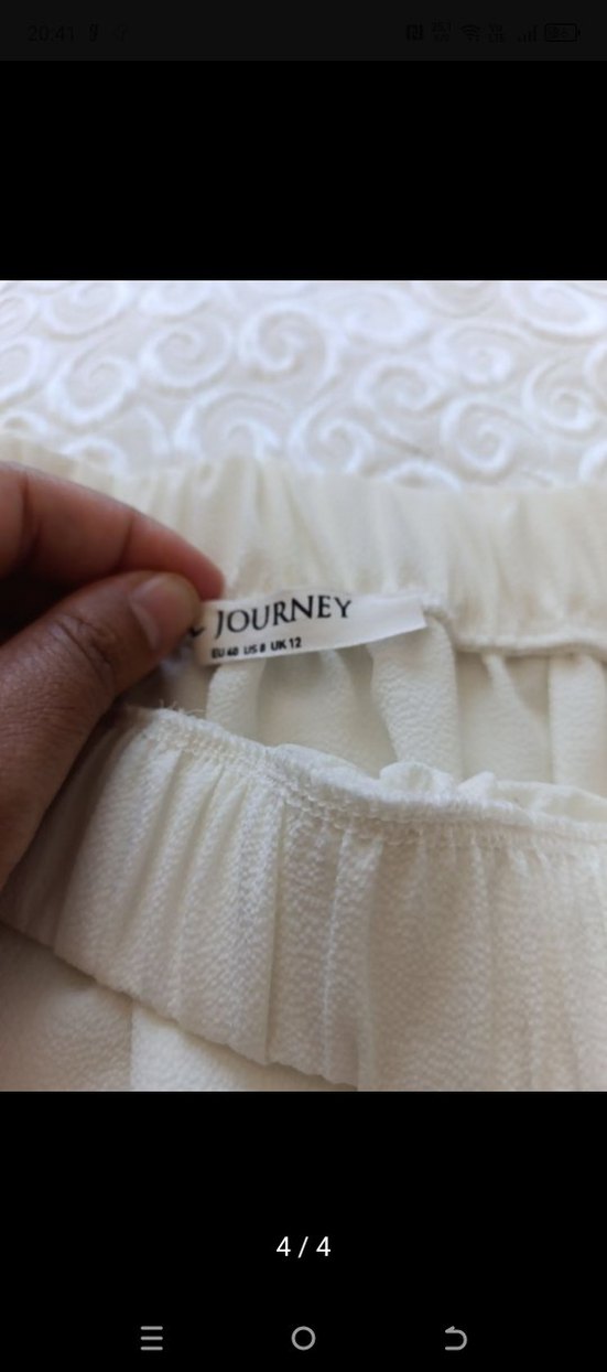 Dantel Detaylı Beyaz Bohem Bluz - Görsel 4