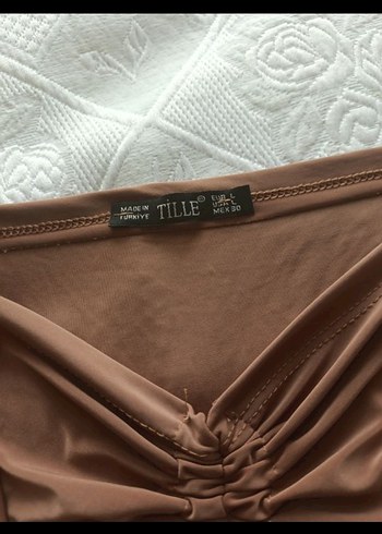 Bej Uzun Kollu Drapeli Bohem Bluz - Görsel 2