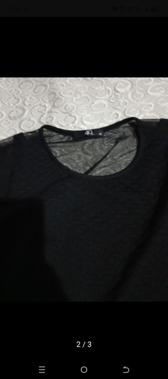 Siyah Uzun Kollu Örgü Gotik Elbise - Görsel 2